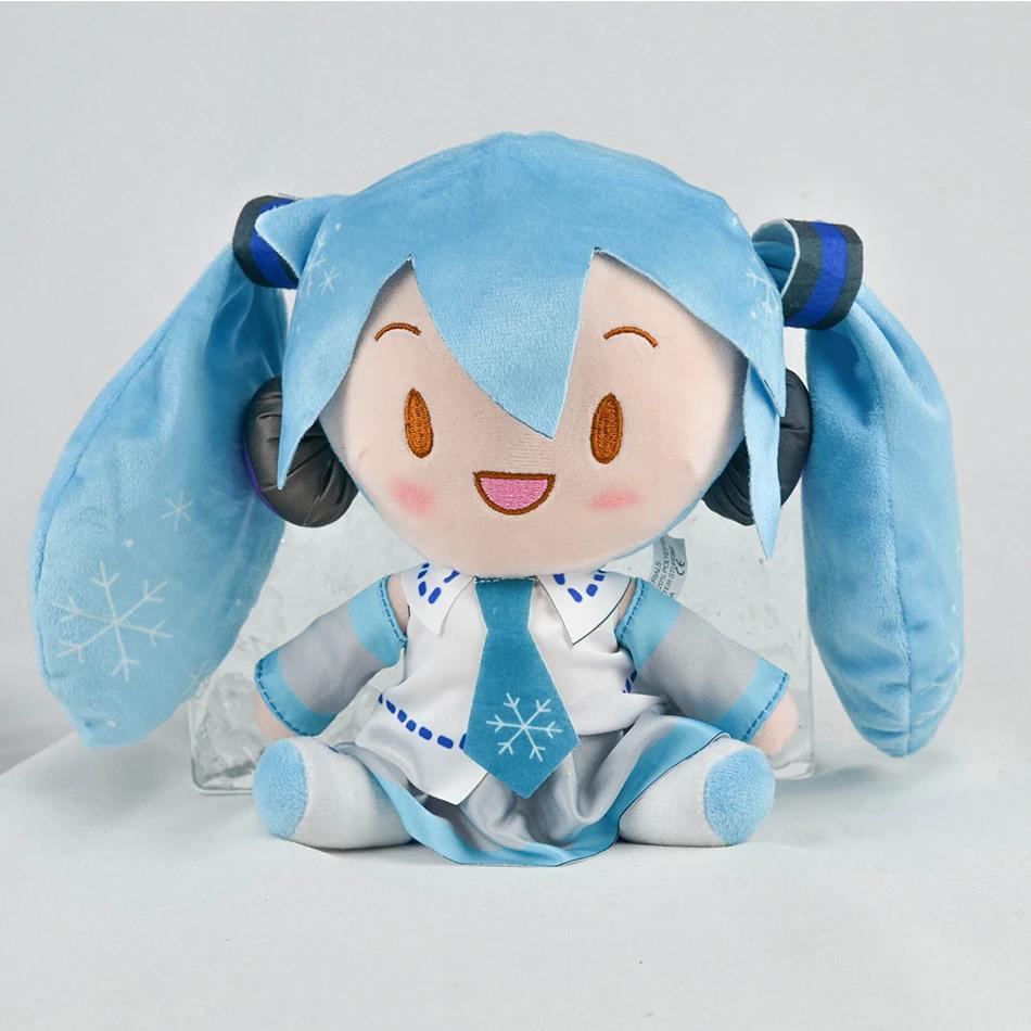 Dessin animé 20 cm Hatsune Miku peluche poupée jouet Anime sakura Miku neige Miku personnage Kawaii 