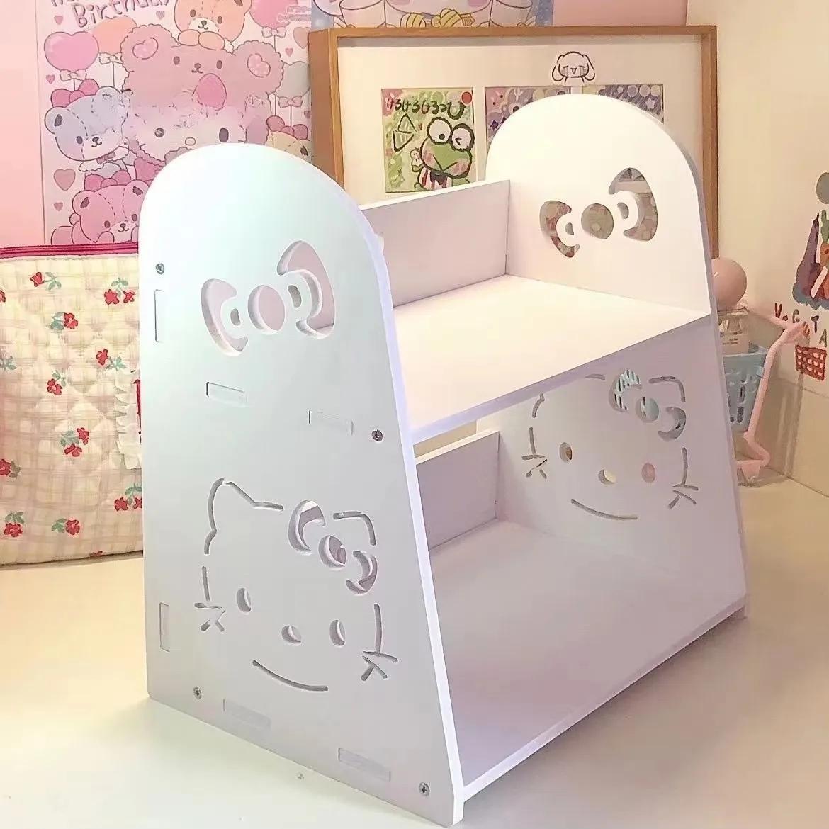 Présentoir de rangement pour poupées et accessoires de dessins animés Kawaii, étagère de rangement H