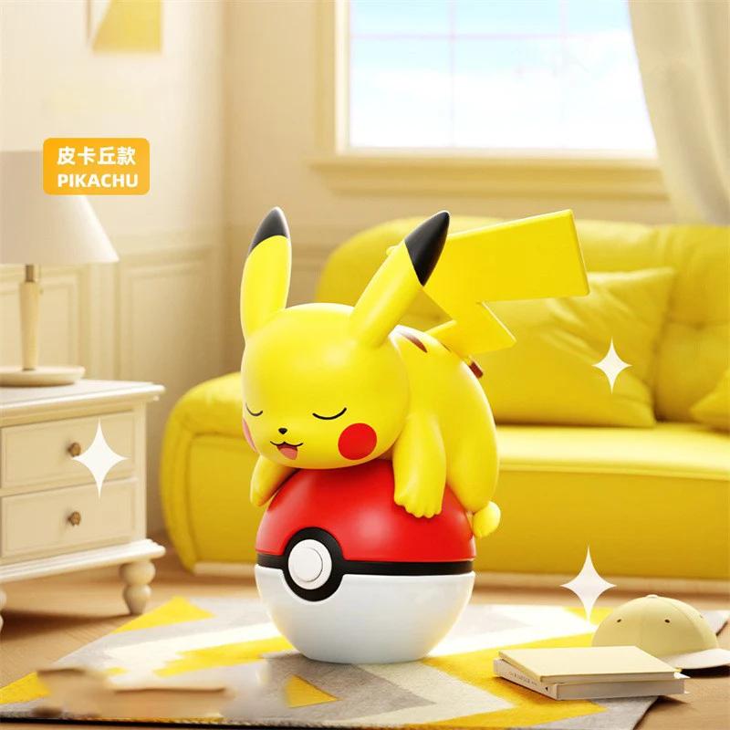 Authentique Pok é mon Pikachu veilleuse poupée PSYDUCK CHARMANDER EEVEE ornement de bureau portable 