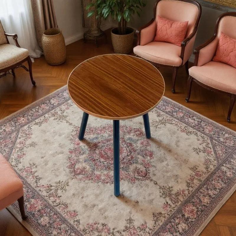 1 petite table basse à rotonité simple. |   Table d'angle d'appoint pour canapé, pour salon, chambre