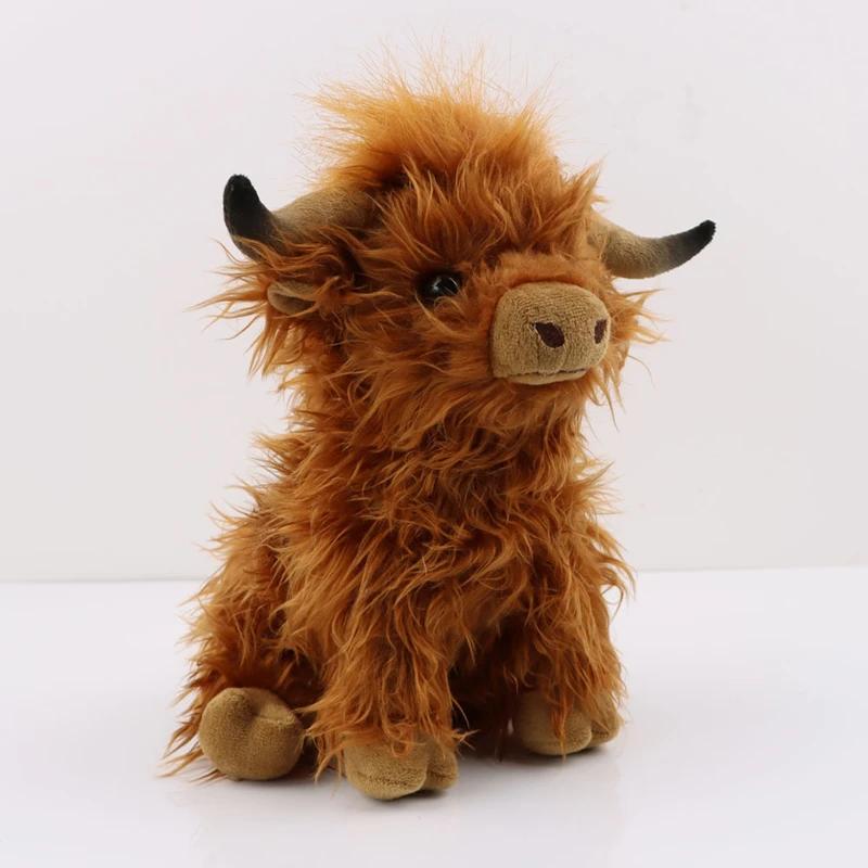 CYISONAL Highland vache animaux en peluche peluche taureau peluche poupée animale cadeau doux pour e