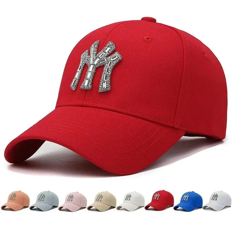 MY Rhinestone chapeau femme printemps et automne rue décontracté en plein air canard langue casquett
