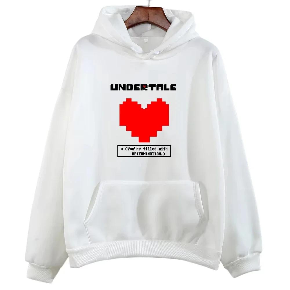 Jeu Undertale : Vous êtes plein de détermination. Sweats à capuche imprimés pour hommes et femmes, v