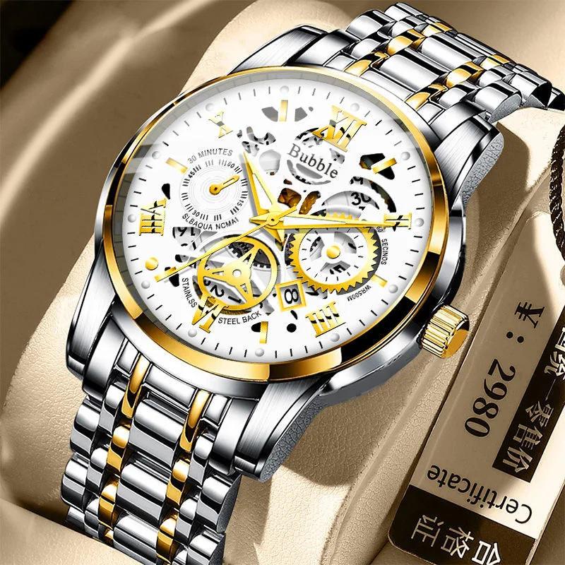 UTHAI montre pour hommes à la mode haut de gamme lumière luxe polyvalent montres à Quartz étanche ro