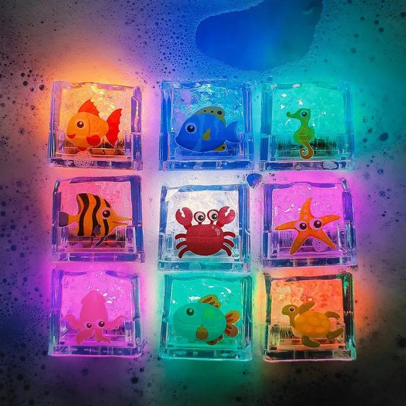 Jouets de bain pour bébé, baignoire lumineuse LED, lumières sous-marines colorées changeantes, jouet