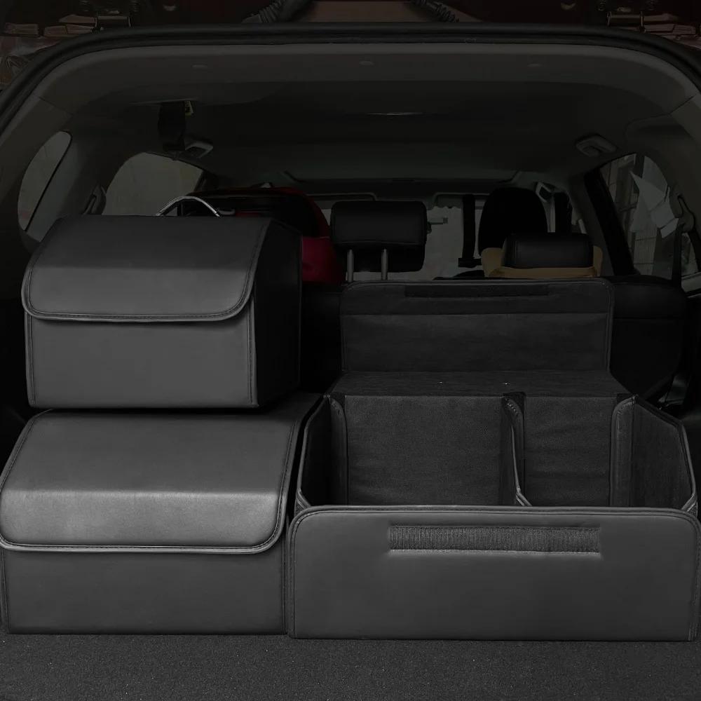 Boîte de rangement pliante pour voiture, grande capacité, boîtes de rangement pour coffre de voiture