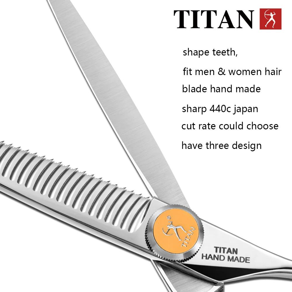 TITAN ciseaux de coiffeur professionnels ciseaux de coiffeur coupe de cheveux ensemble d'amincisseme