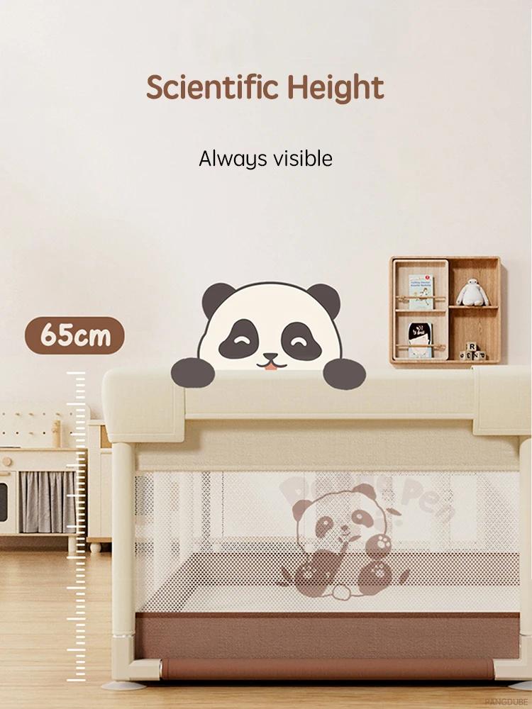Parc de jeu pour bébé PANGDUBE Panda Dinosaur, grande clôture de sécurité pour enfants, aire de jeux