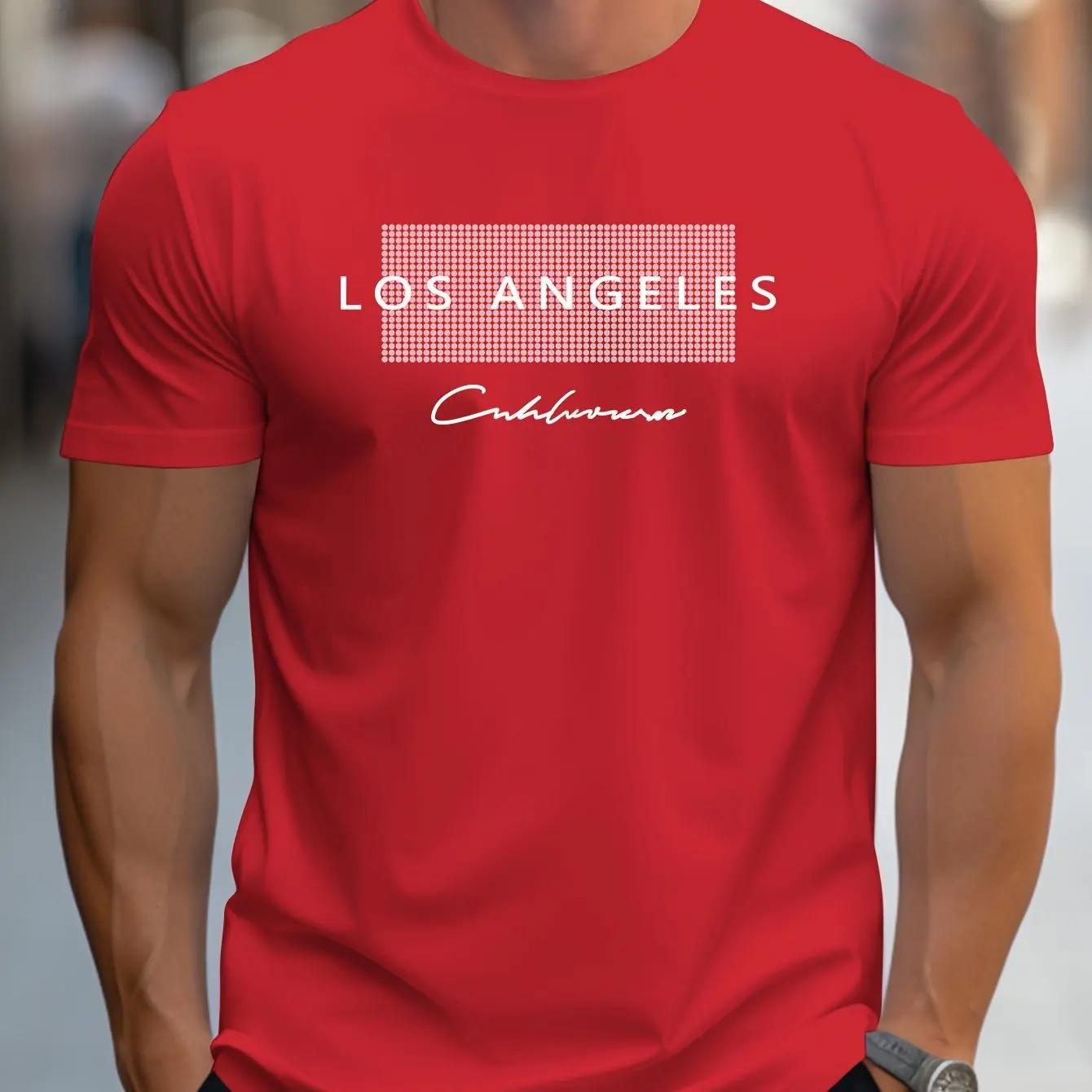 T-shirt d'été à manches courtes et col rond pour hommes, coupe ample, grande taille, imprimé graphiq