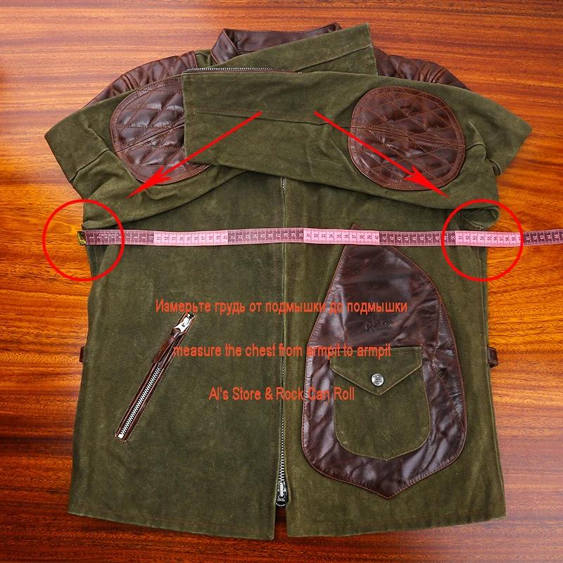 Veste militaire classique faite à la main, coton rouge Tornado, réédition de la taille américaine, h