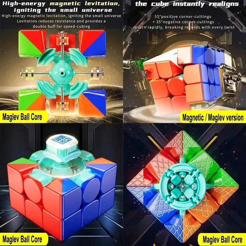 MoYu RS3M V5 3X3 Magnétique Magique Vitesse Cube Professionnel Fidget Jouets RS3 M 2023 V5 Cubo Magi