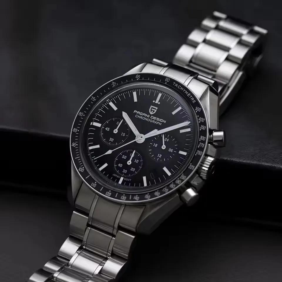 Montre pour homme PAGANI DESIGN 500, chronographe sportif à cadran circulaire, mouvement japonais, s