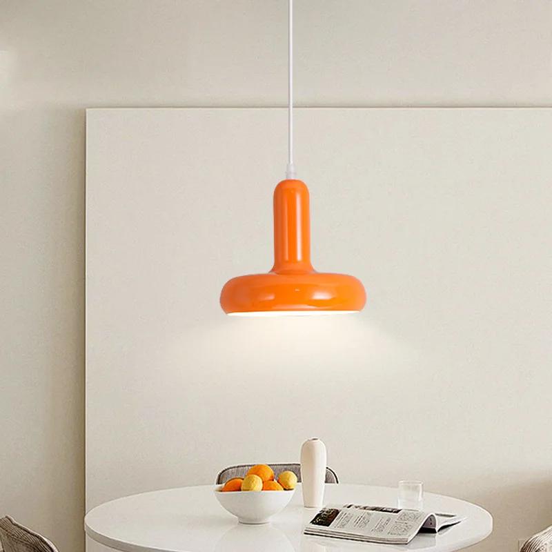 Lampe suspendue de chevet, personnalité créative, Art Simple, moderne, Style crème, lustre de maison