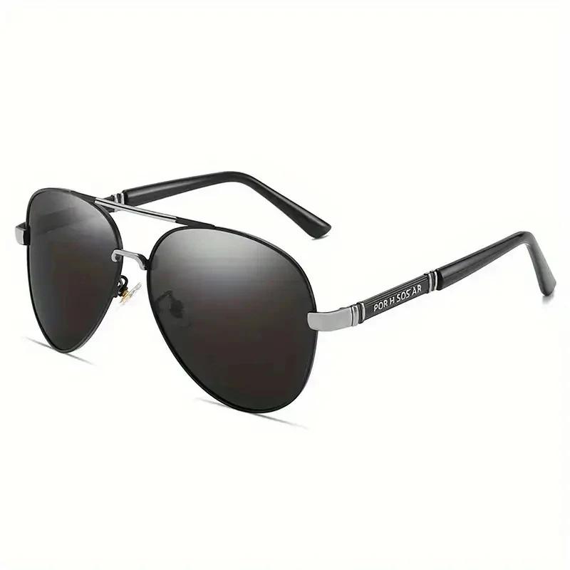 Lunettes de soleil polarisées hommes monture métallique qualité lunettes de soleil marque Design mâl