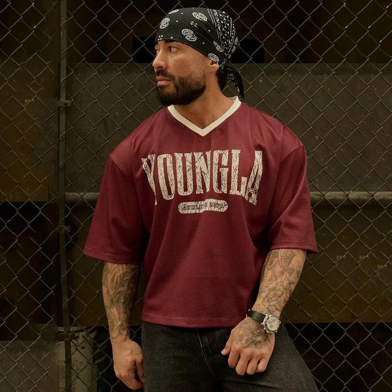 T-shirts hommes été nouveaux sport hommes T-shirts loisirs col rond mode vêtements amples et confort