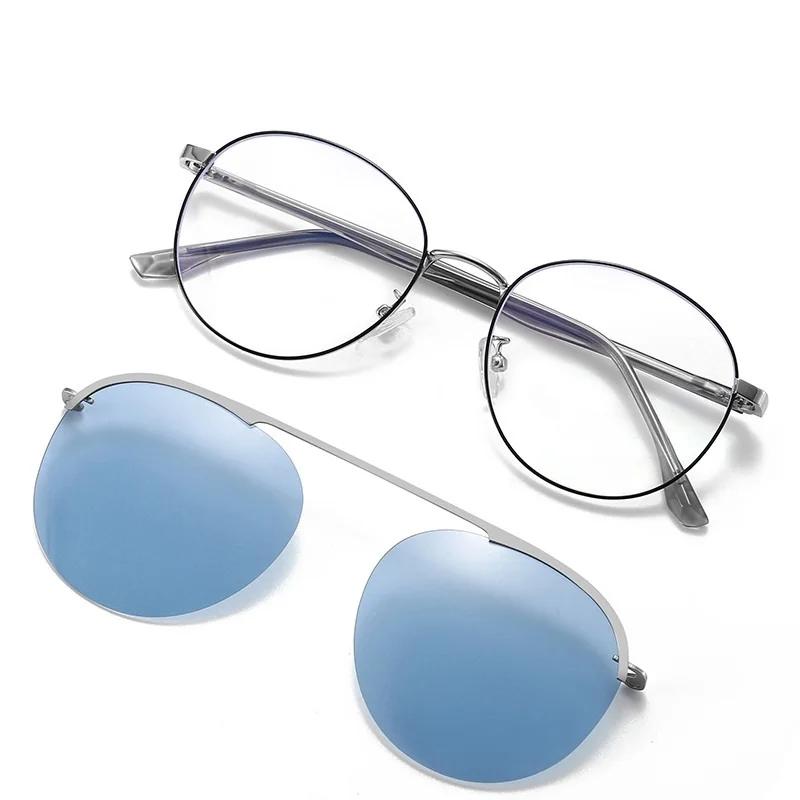 COHK marque de mode Design hommes femmes aimant lunettes de soleil polarisées Clip sur lunettes de s