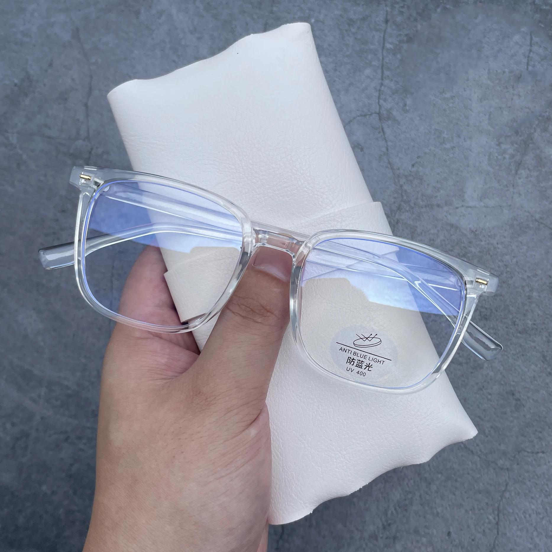 Lunettes d'ordinateur noires monture femmes hommes Anti lumière bleue carré Rectangle lunettes bloca