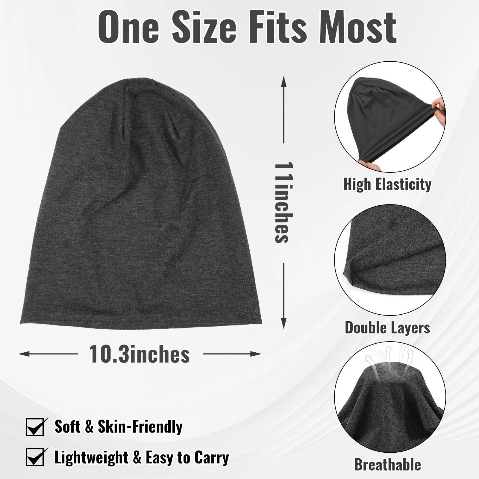 Bonnet Unisexe en Tissu Uni - Bonnet Doux et Léger pour l'Hiver, Chaud pour Hommes et Femmes, Hip-Ho
