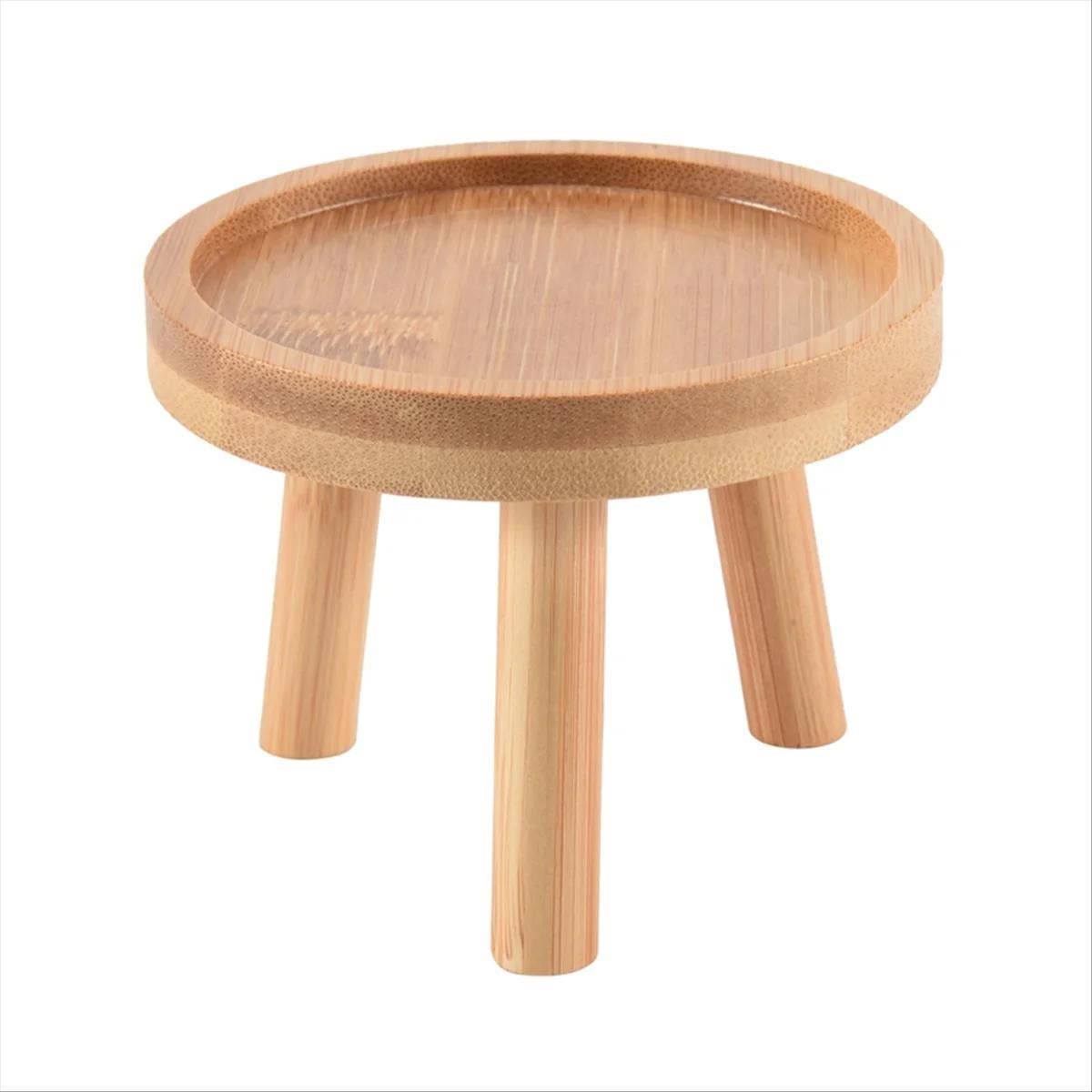 Support de plante en bois pour intérieur et extérieur, support de base de pot de fleur, tabouret hau