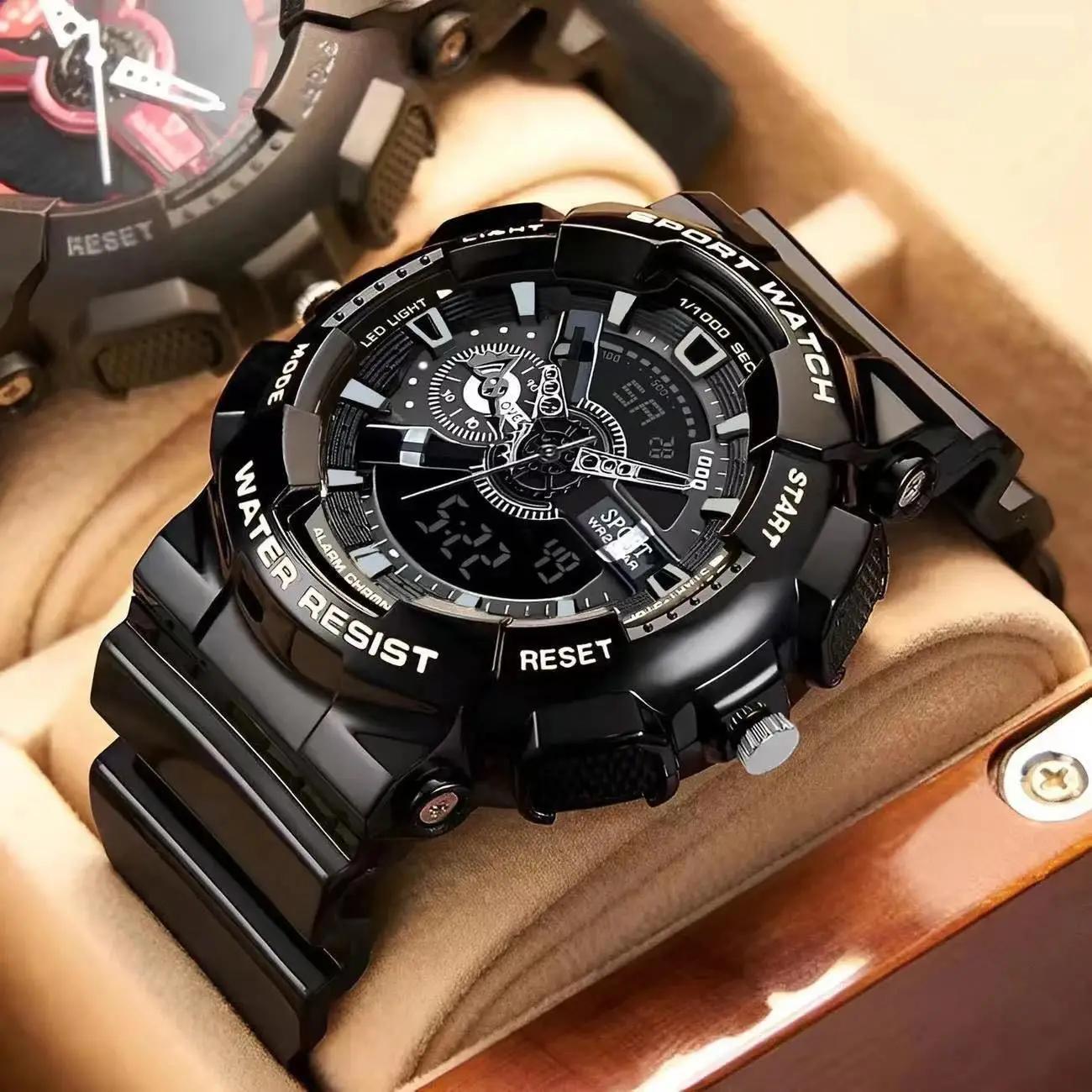 Montre de sport électronique multifonction pour hommes, montres pour jeunes, tendance de la mode