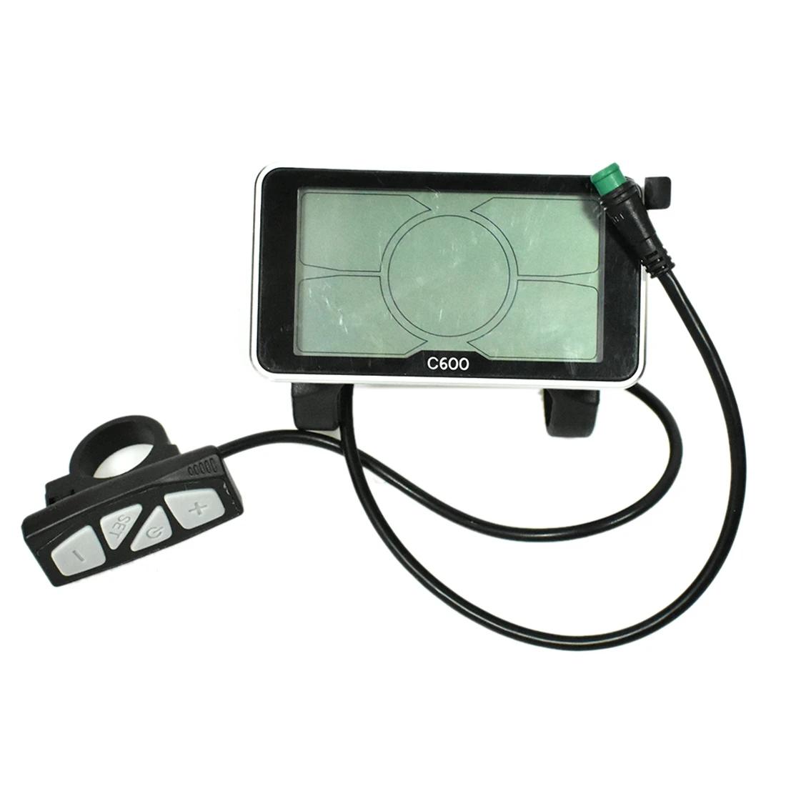 Écran d'affichage de vélo électrique avec connecteur étanche, LCD Cfemale, grand écran de 4 pouces, 