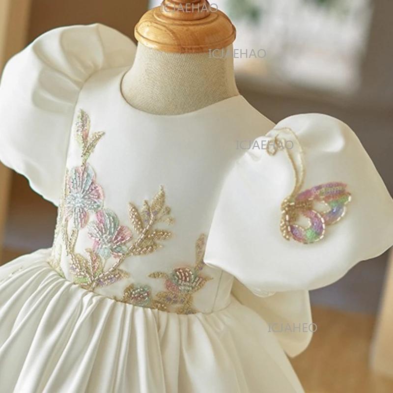 Robe de princesse pour bébé fille, tenue de fête d'anniversaire, robe de demoiselle d'honneur pour e