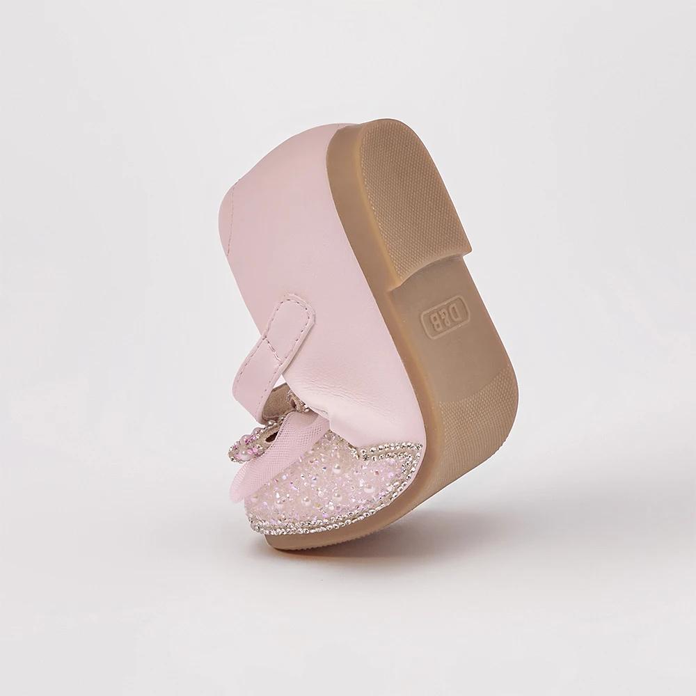 Dave Bella enfants chaussures en cuir automne printemps fille princesse chaussures anti-dérapant élé