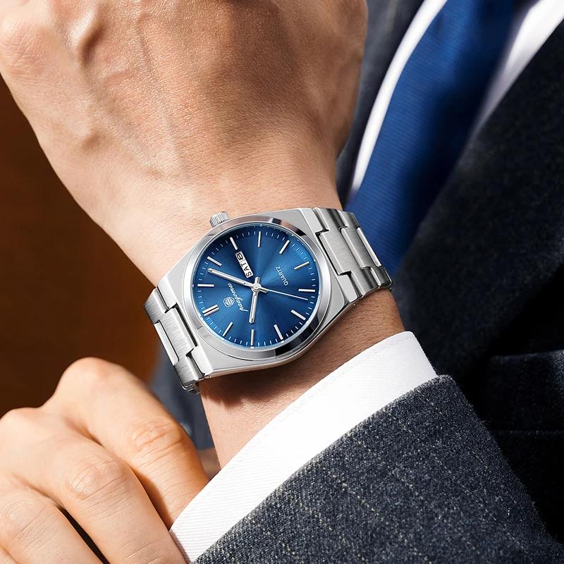 PAAZOMU Montre à quartz ultra-fine pour hommes et femmes, style minimaliste, étanche, lumineuse, bra