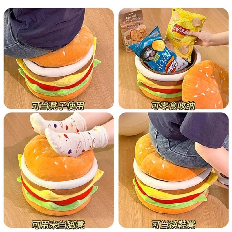 Nordique intérieur couloir salon hamburger stockage maquillage tabouret luxe repose-pieds maquillage