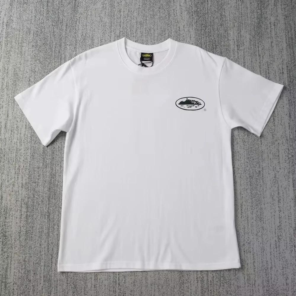 Nouveau T-shirt d'été 2026 à manches courtes imprimé bateau, col rond ample, respirant, demi-manches