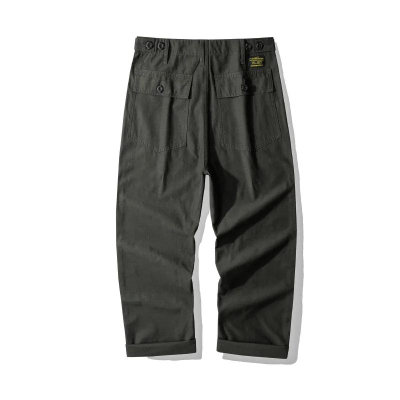 Pantalon American Vintage OG-107 pour homme, 100% coton, satiné lavé, poids lourd, pantalon de trava