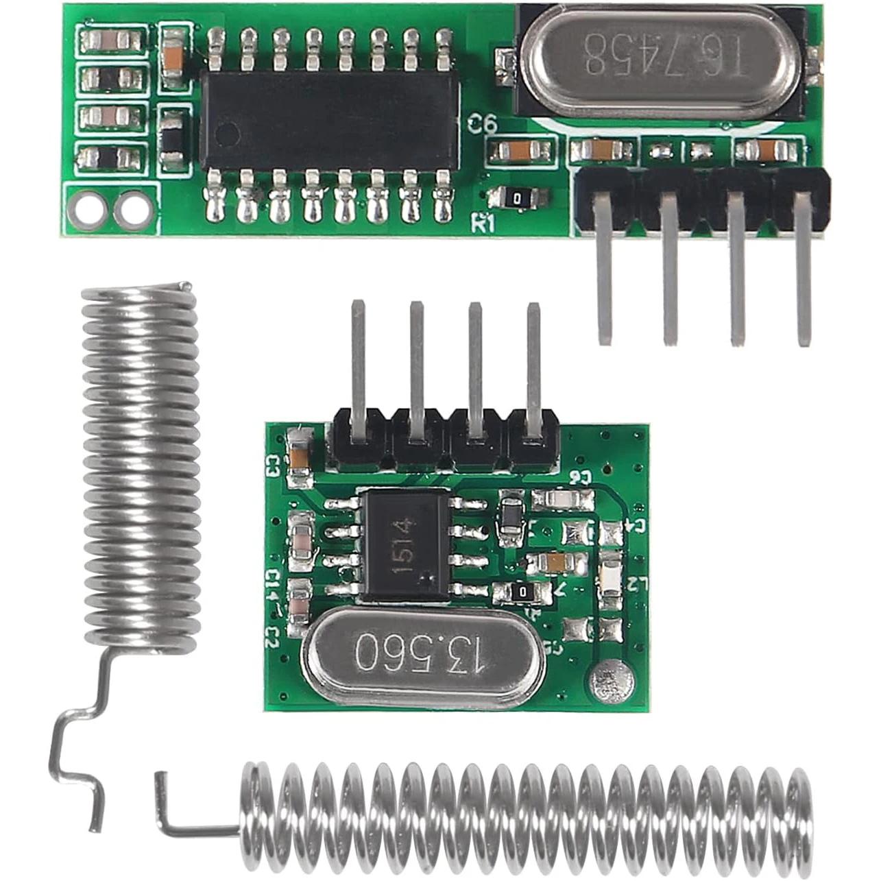 Émetteur et récepteur RF sans fil 433mhz, avec antenne, Module de télécommande, Kit de bricolage pou