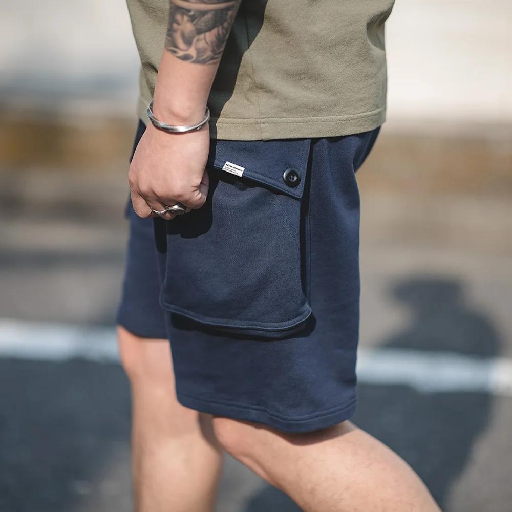 Maden-Short japonais P44 avec grandes poches pour homme, pantalon court Amekaji, vêtements de travai