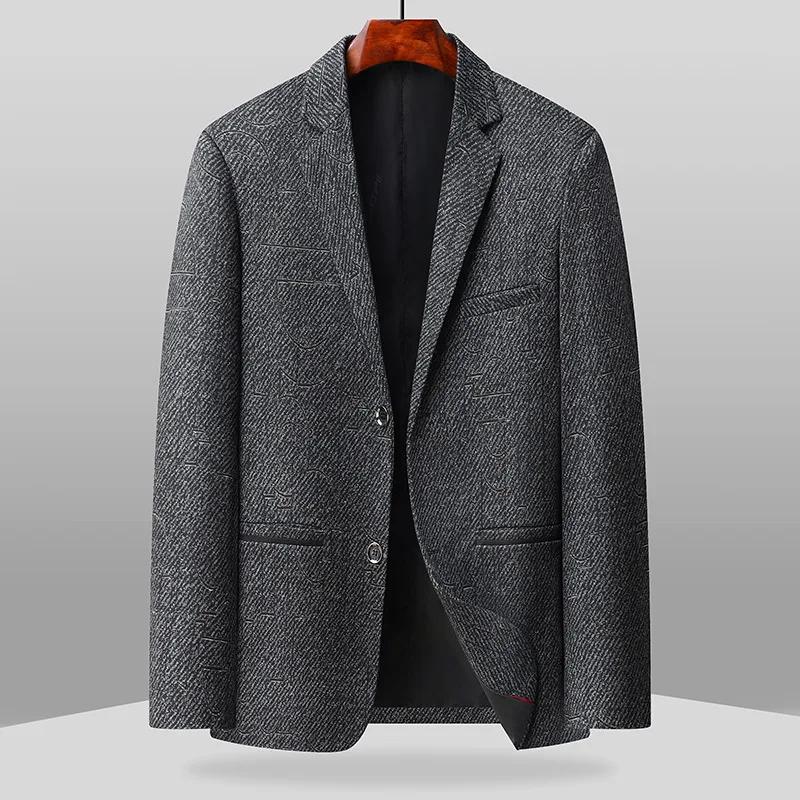 Le nouveau blazer de costume ajusté pour homme, à deux boutons et à simple boutonnage, idéal pour le