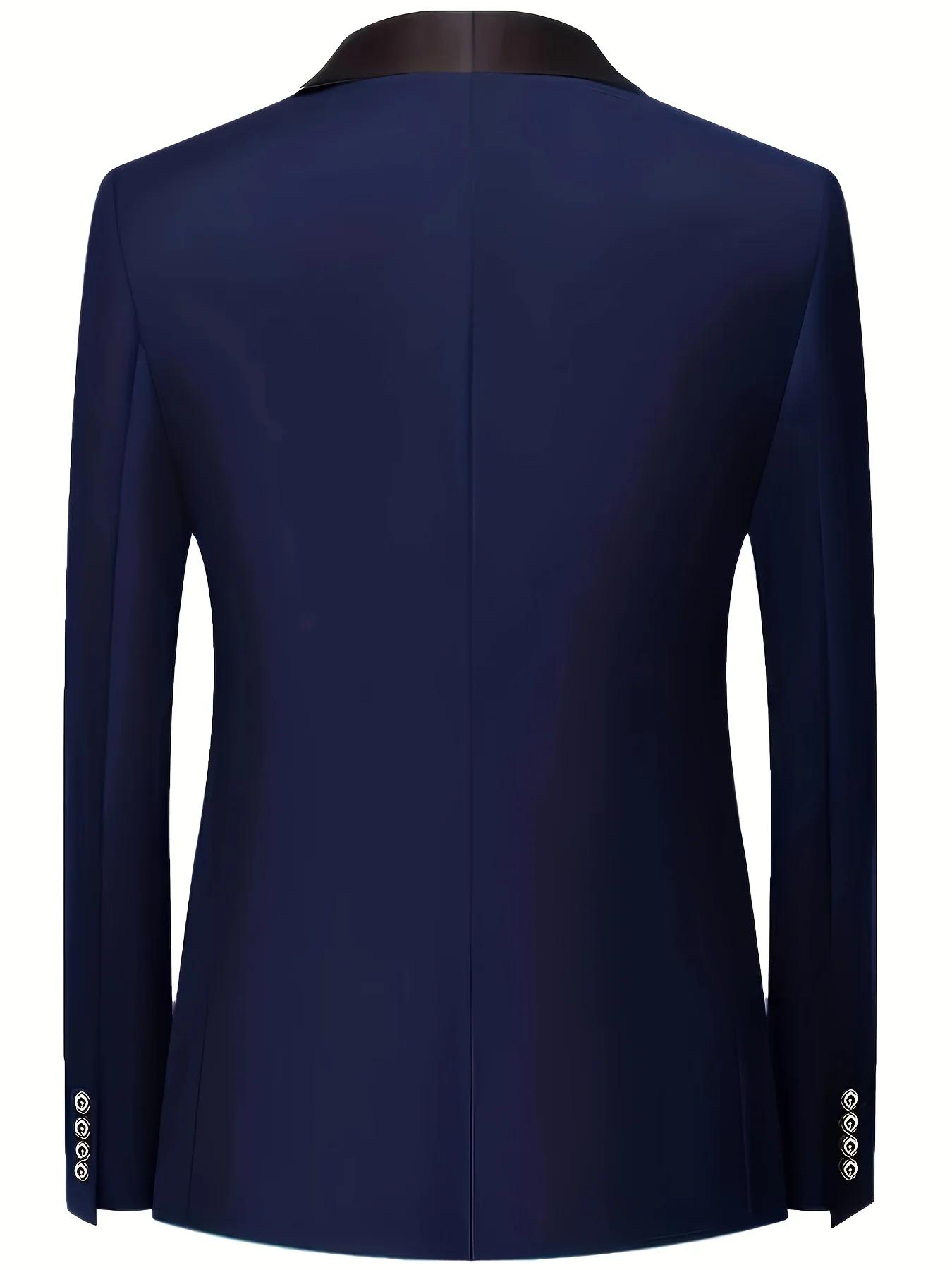 Ensemble de costume 3 pièces pour hommes, veste + gilet + pantalon, à la mode de haute qualité, adap