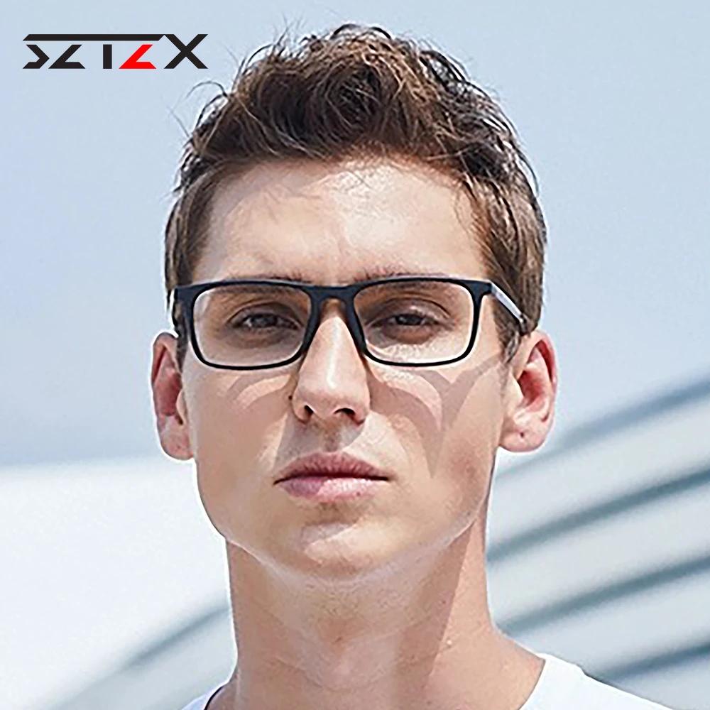 SZTZX nouvelles lunettes de lecture photochromiques TR90 mode Anti-lumière bleue lunettes optiques m