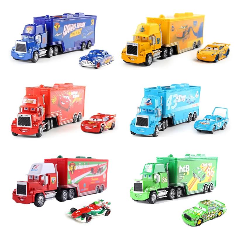 Disney Pixar Cars 3 jouet foudre Mcqueen Jackson tempête Cruz Ramirez Hudson Mack camion voiture 2 p