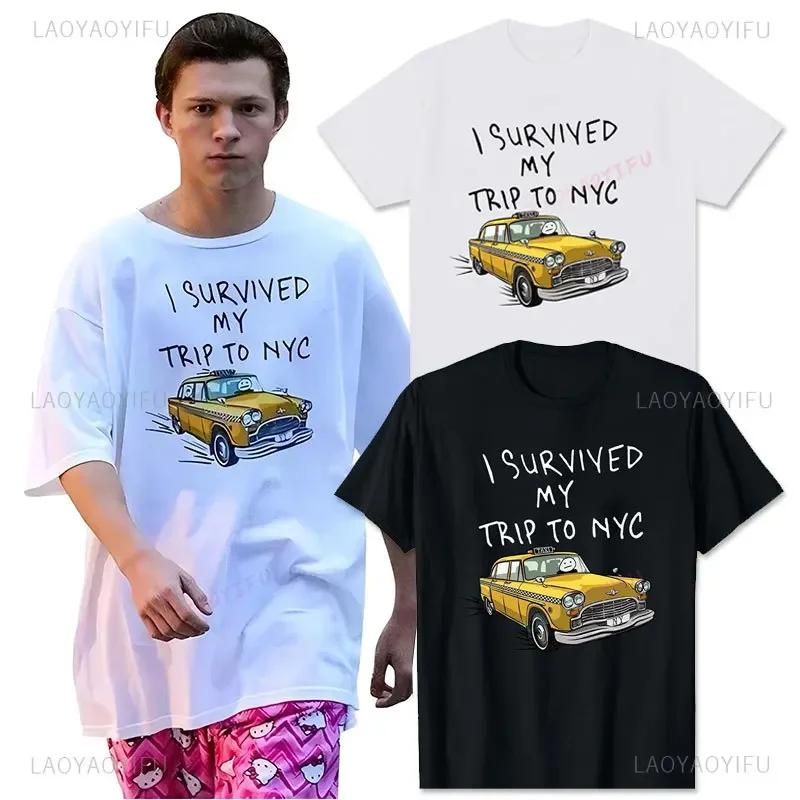 T-shirt décontracté Tom Holland Same Style pour hommes et femmes, t-shirt classique, t-shirt Pizza V