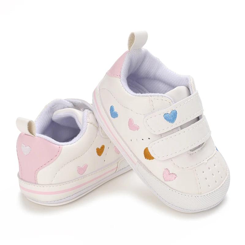 Chaussures décontractées pour bébé fille, jolies baskets à semelle souple, pour les premiers pas de 