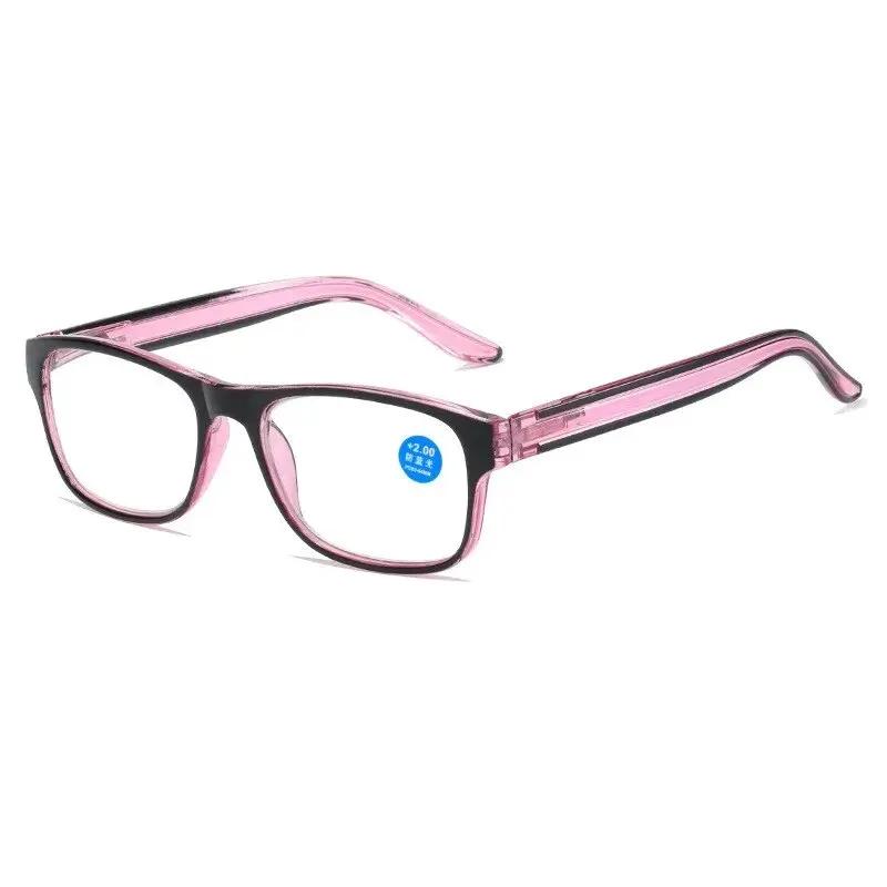 Lunettes de lecture Anti-lumière bleue pour femmes et hommes, verres carrés transparents pour ordina
