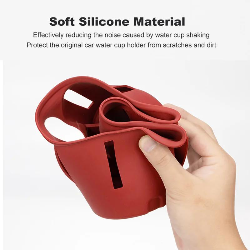 Porte-gobelet de voiture en Silicone pour Porsche Cayenne Macan, Console centrale, porte-bouteille, 