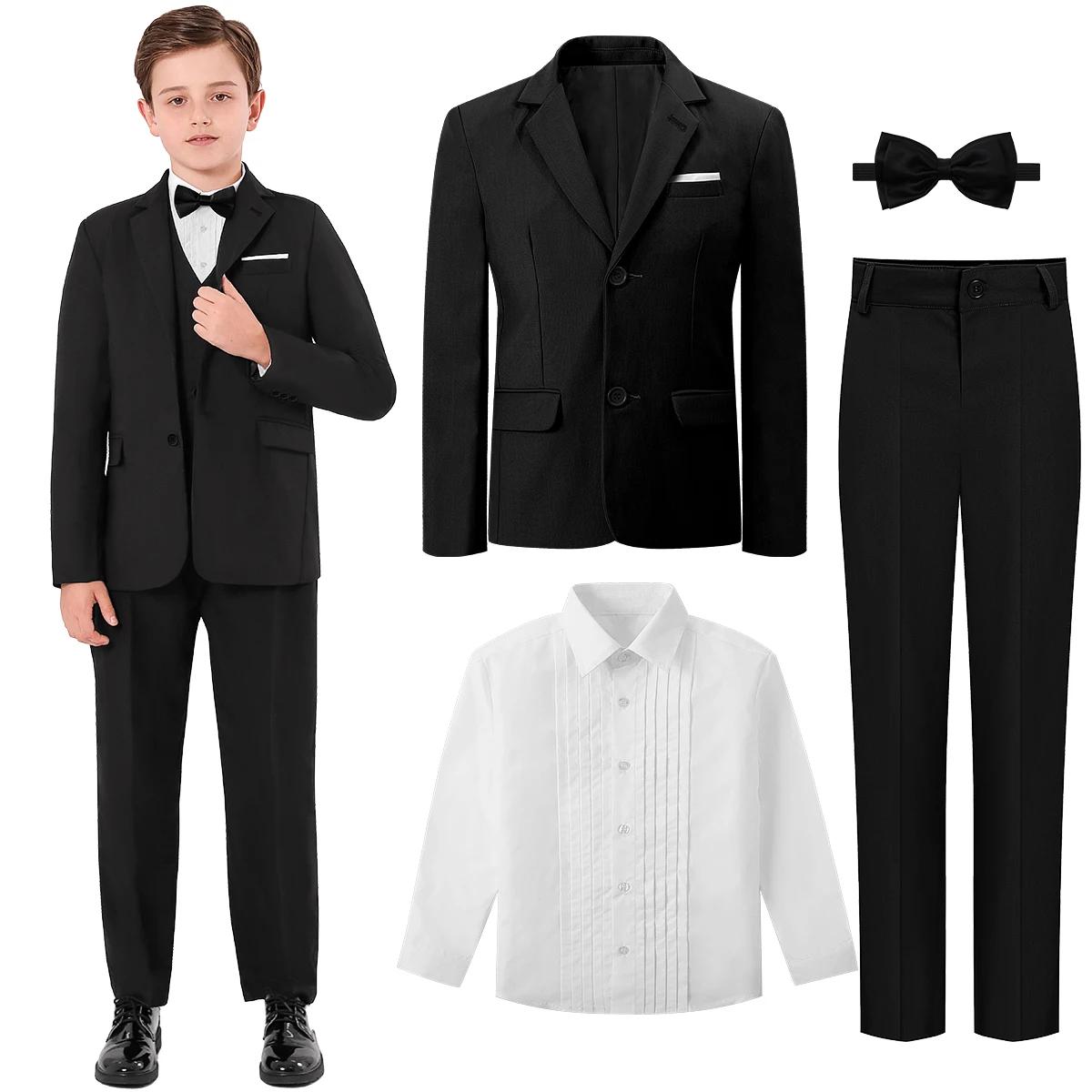 Costume de smoking pour enfants, pour adolescents, mariage, pâques, église, tenue formelle, cadeau d