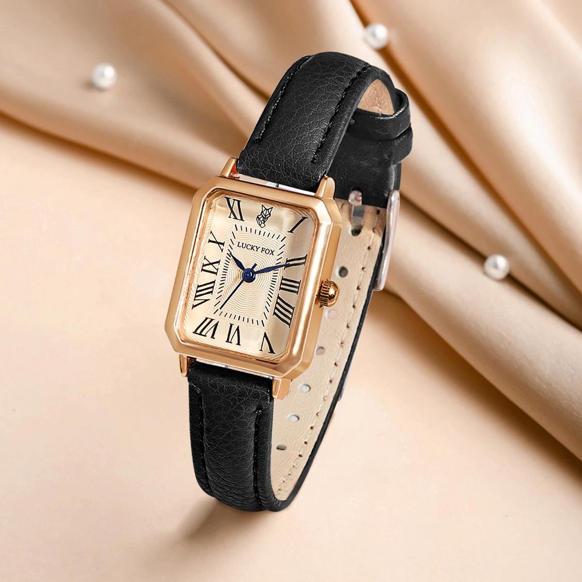 LUCKY FOX 2 pièces coffret cadeau de luxe léger montre Bracelet Simple et à la mode montre à Quartz 