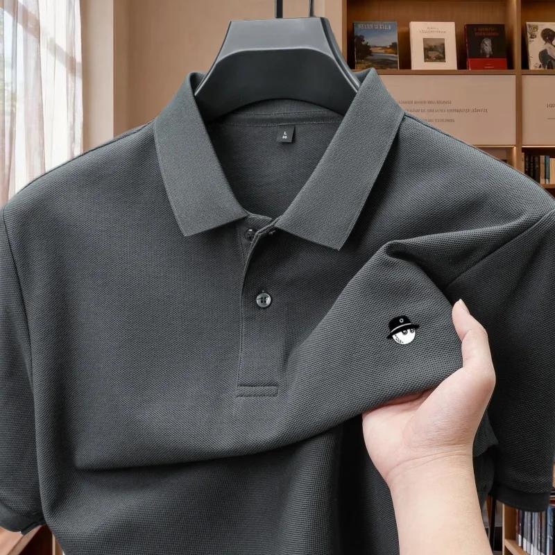Polo brodé à motif exquis de dessin animé, nouvelle collection, best-seller de l'été, pour hommes, 1