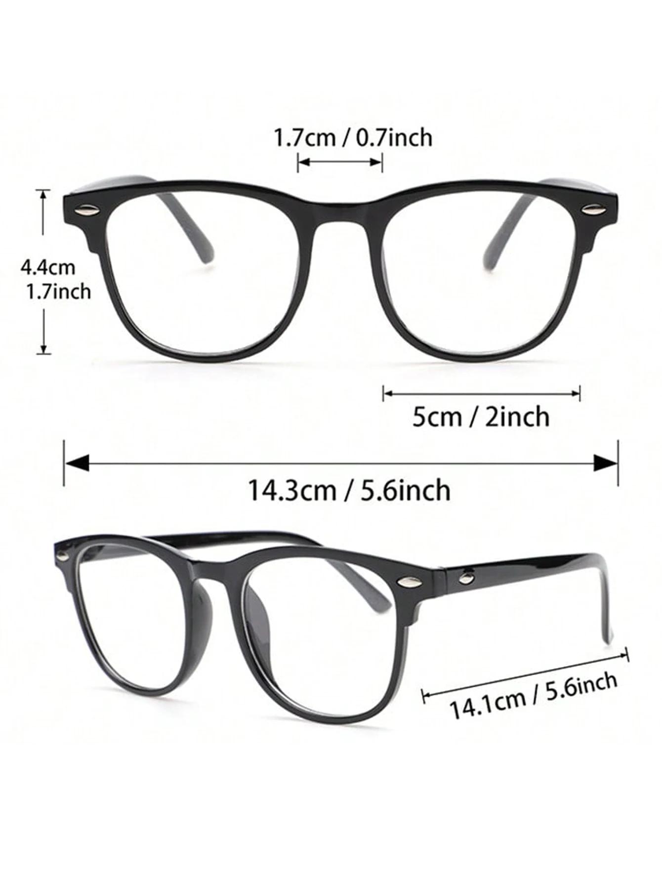 Lunettes transparentes Anti-lumière bleue, monture carrée en plastique unisexe, tendance, pour la re