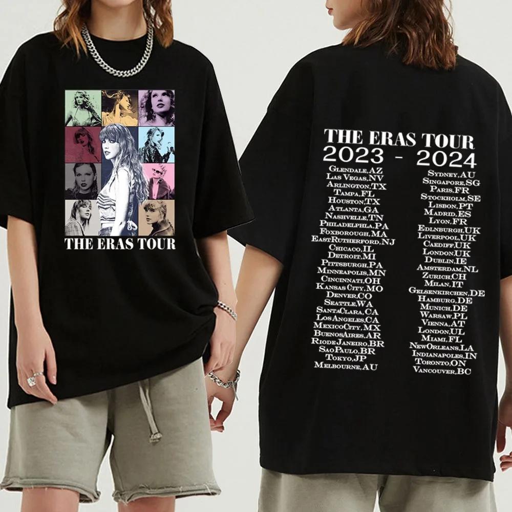 T.S The Era Tour T-shirt homme femme Harajuku col rond chemise décontractée Fans cadeau