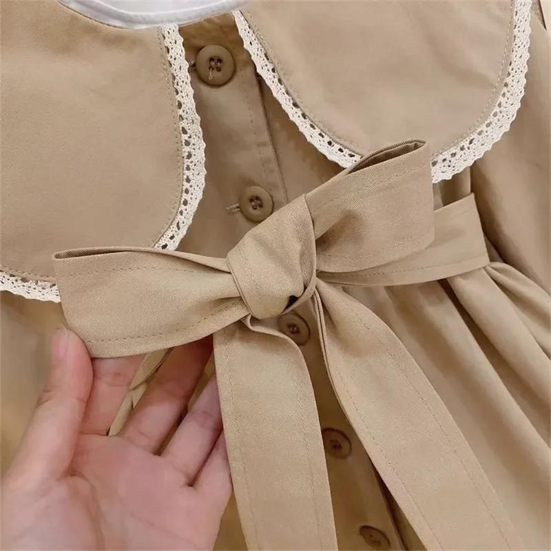 Manteaux Trench pour Filles, Manteaux Longs Coupe-Vent Mignons pour Bébés, Vestes Tendance Cintrées 