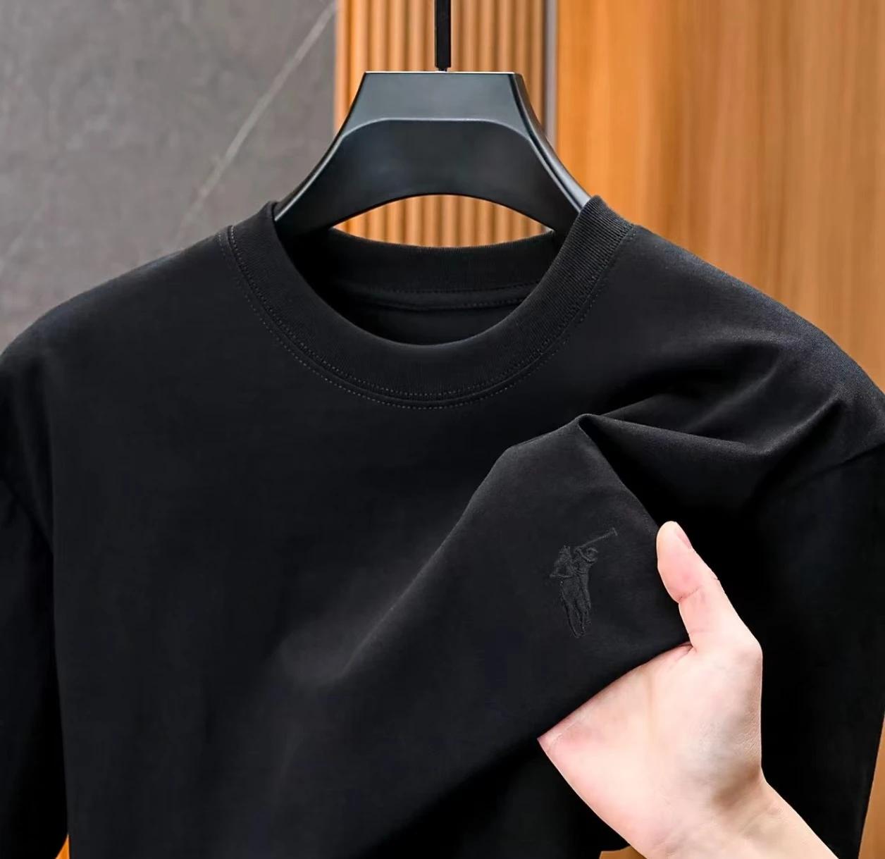Nouveau T-shirt imprimé poney été 2026, unisexe, en pur coton, col rond, polyvalent, coupe ample, ma