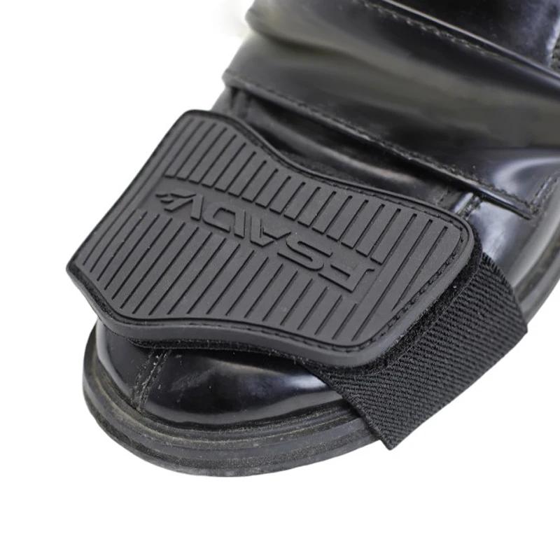 Coussinet de changement de vitesse pour moto, housse de Protection pour botte en caoutchouc, bouclie