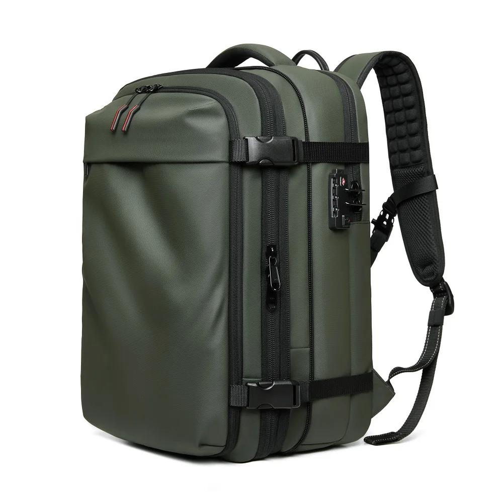 Sac à dos de voyage à compression sous vide pour hommes, sac à dos pour ordinateur portable, arc-en-